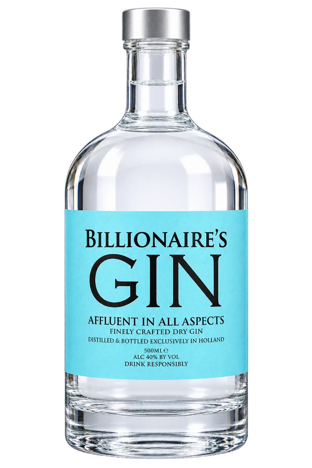Vrijstaande fles Billionaire’s Gin